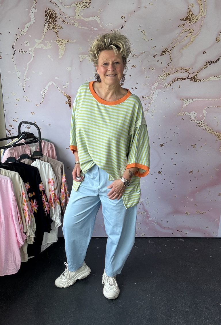 Sweater Ivy groen/ blauw