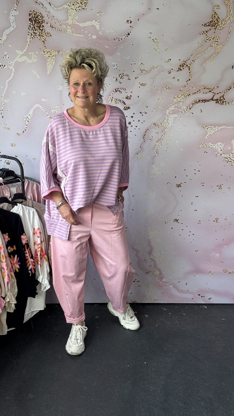 Sweater Ivy roze/ lila