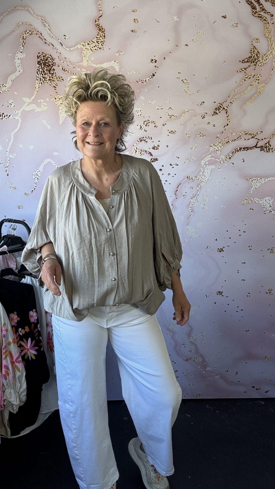 Blouse Iris taupe