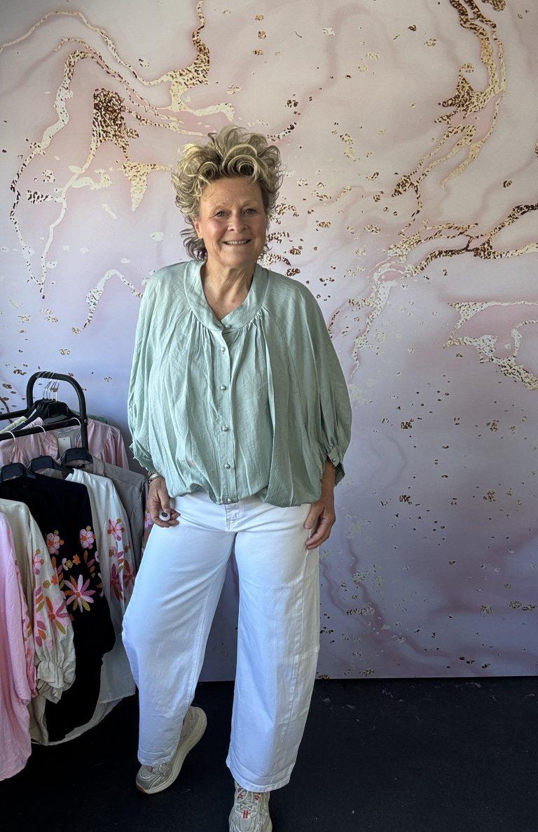 Blouse Iris zeegroen
