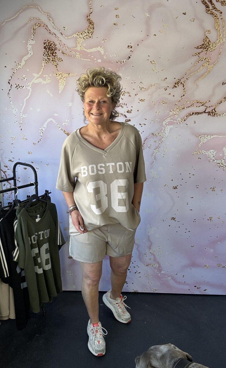 2 delige set Boston taupe