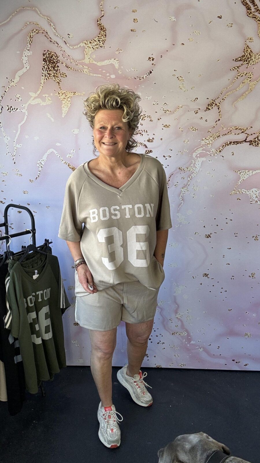 2 delige set Boston taupe