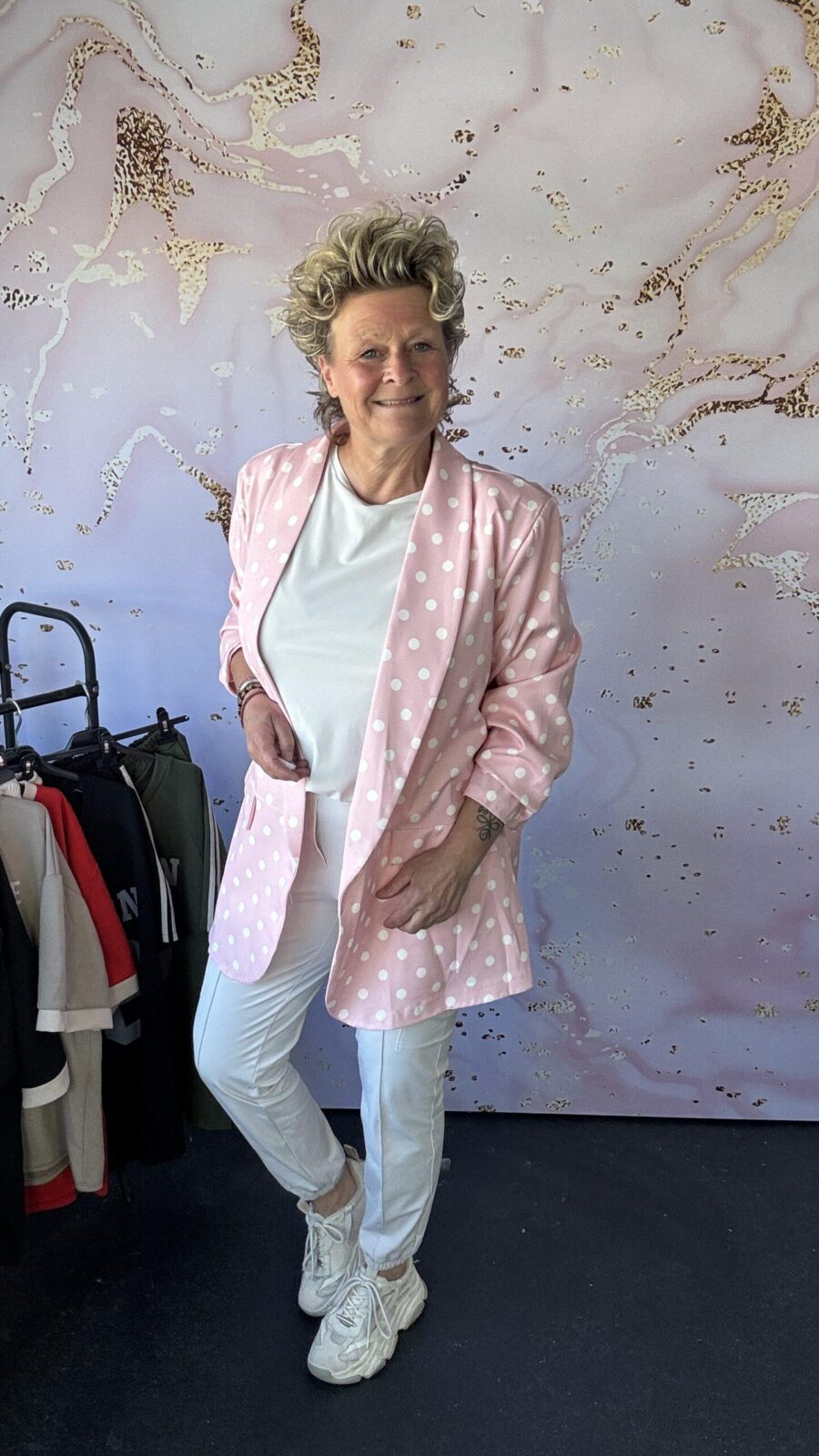 Blazer Noppy roze