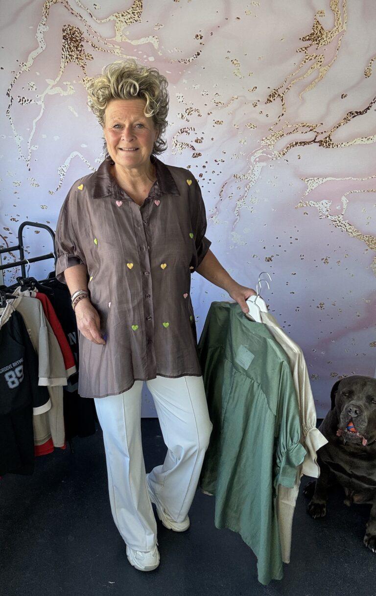 blouse Hartendief bruin