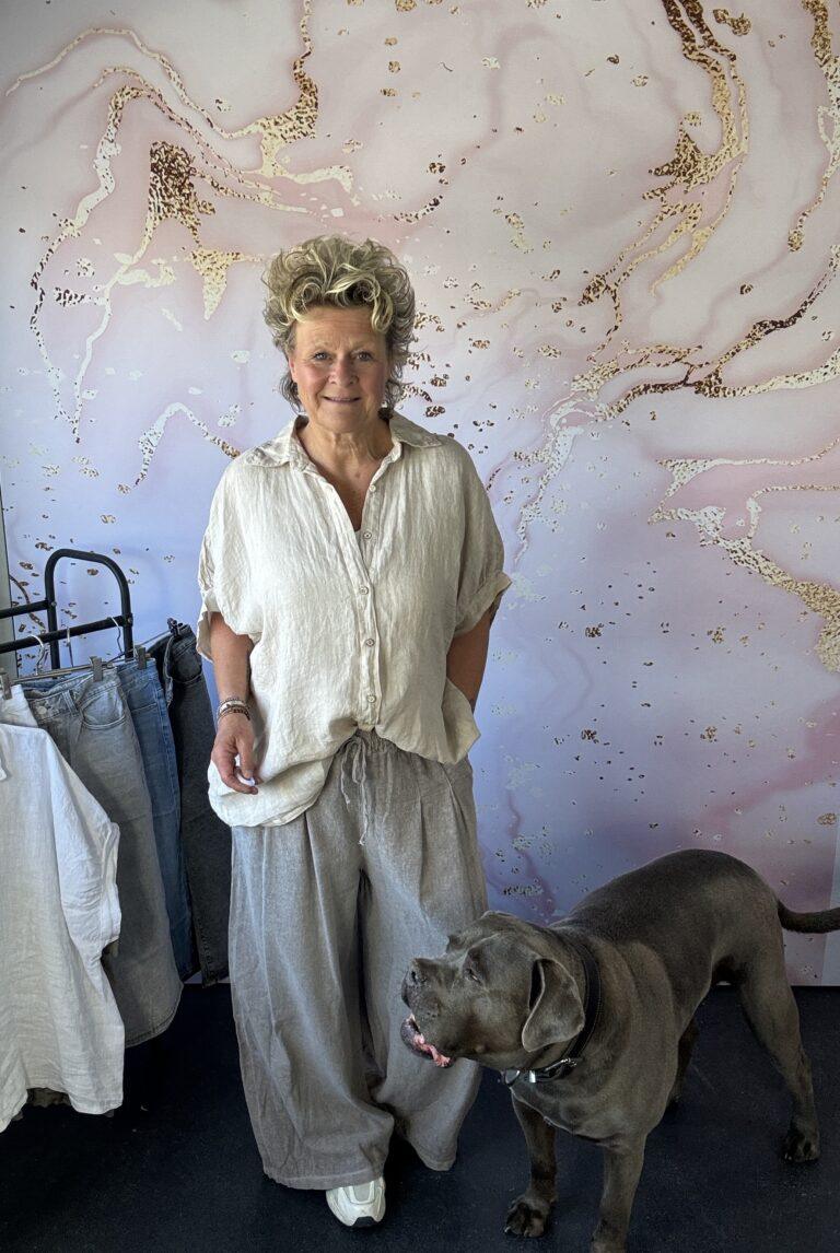 Linnen blouse sand