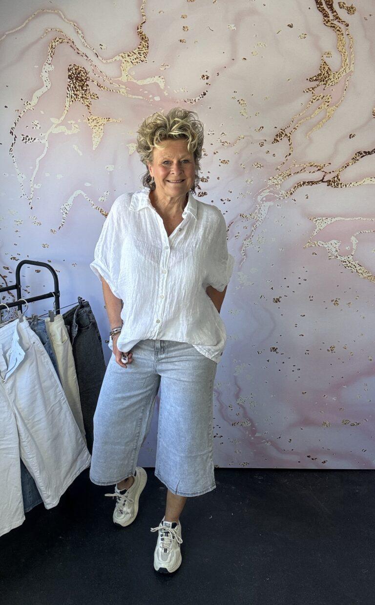 Linnen blouse wit
