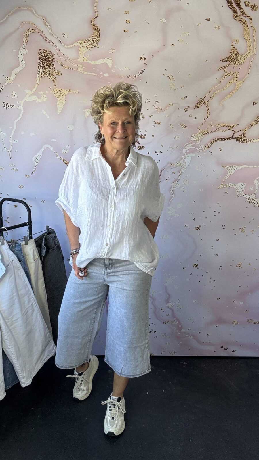 Linnen blouse wit