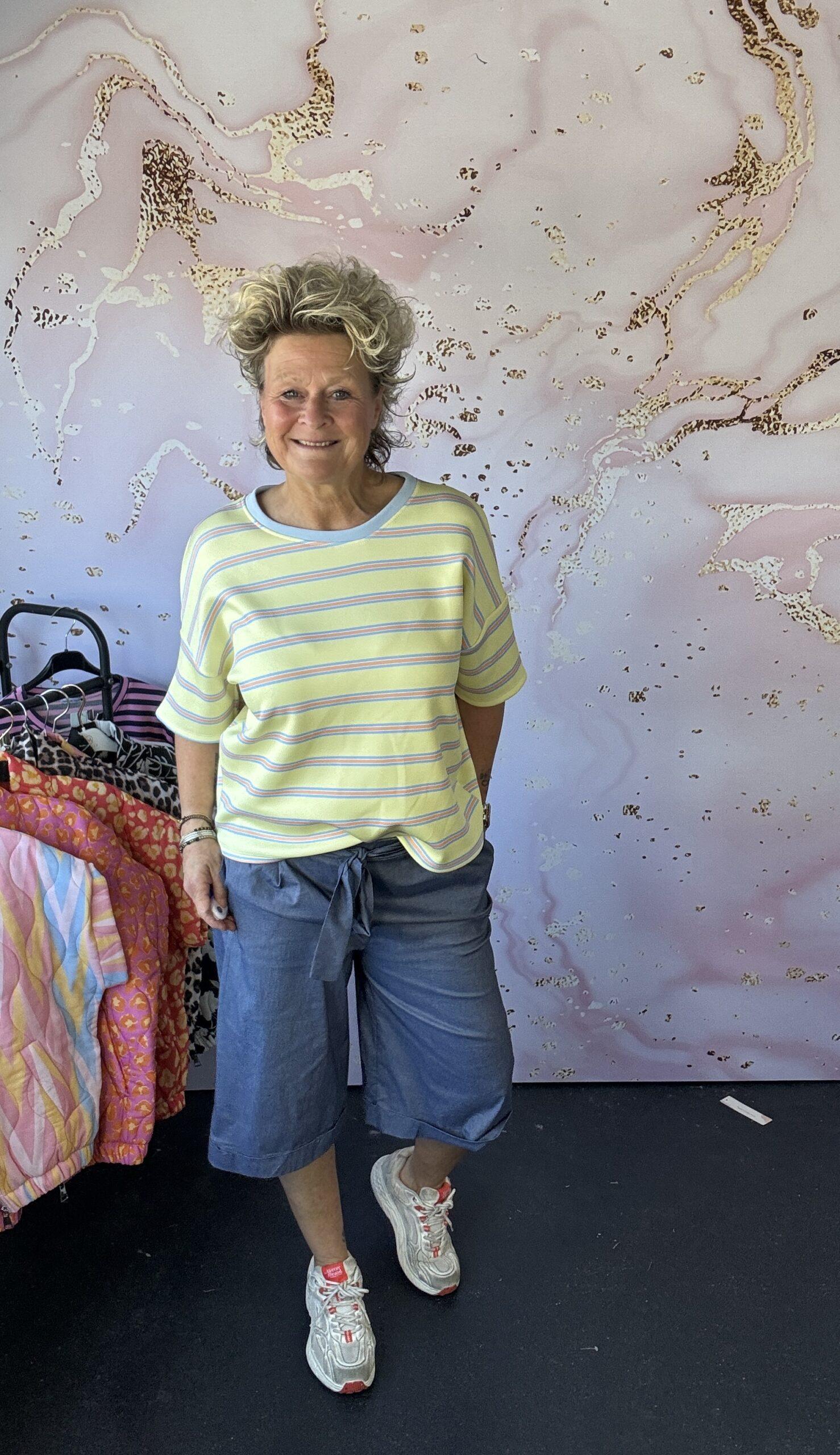 Sweater Verrucci geel streep - Afbeelding 2