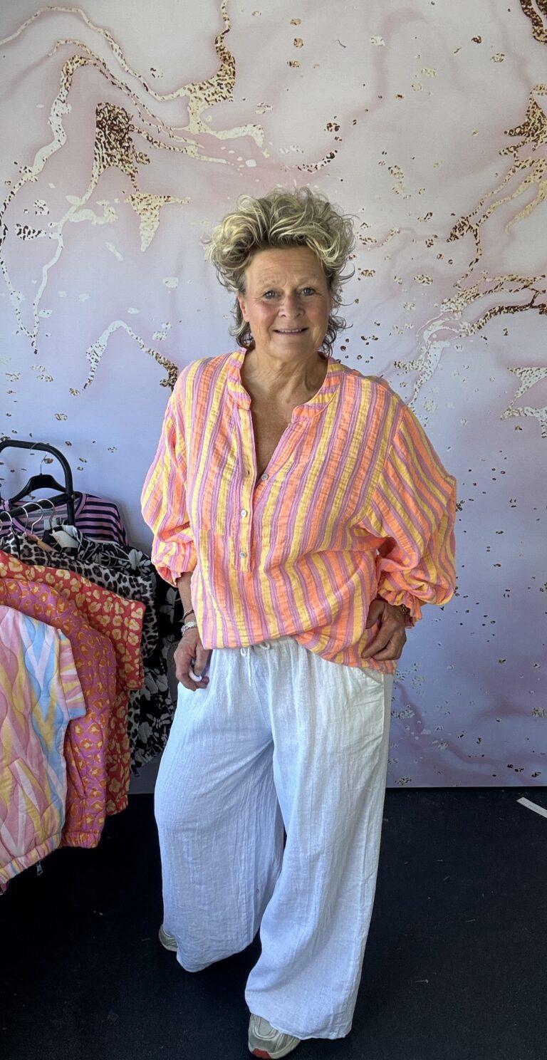 Blouse Sofia roze/oranje/geel