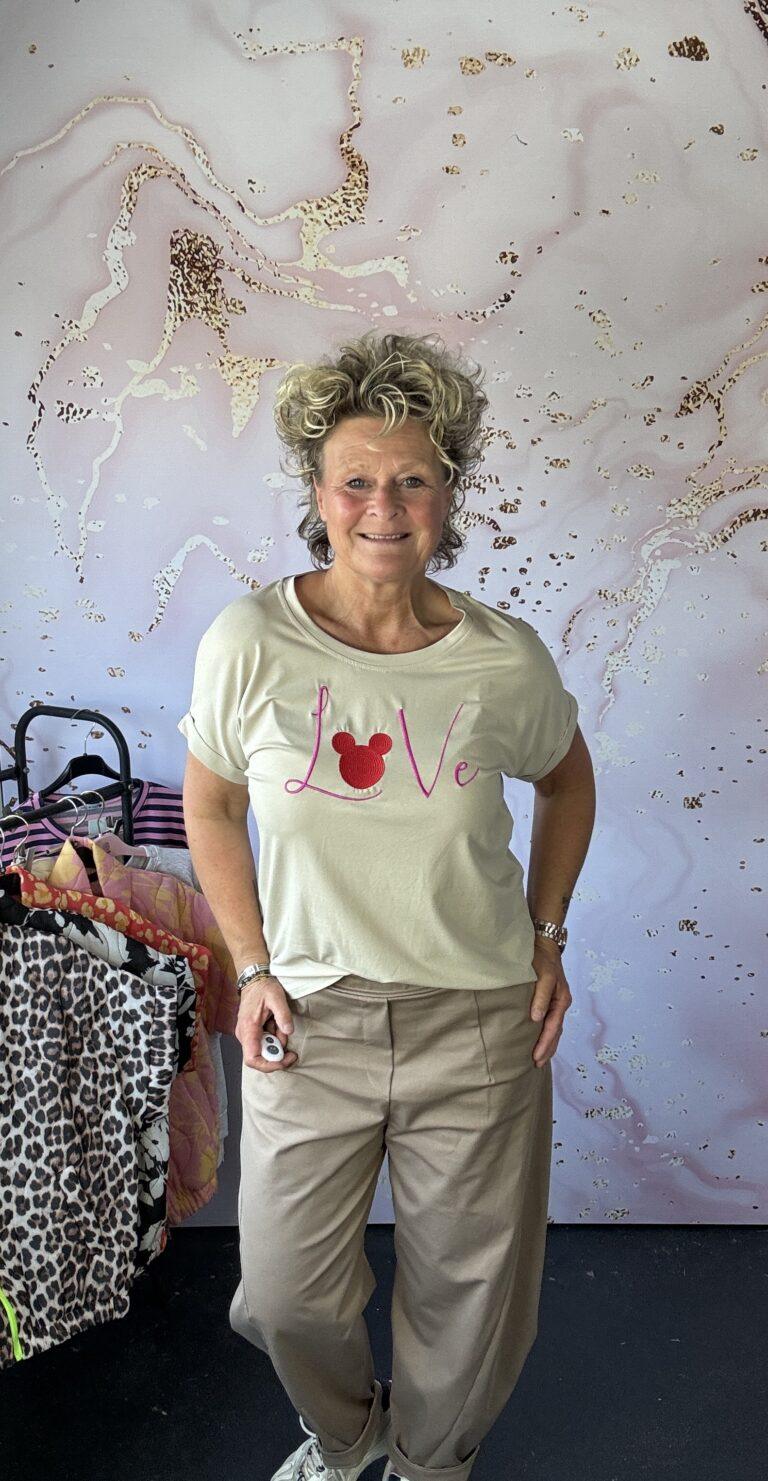 T Shirt LOVE beige