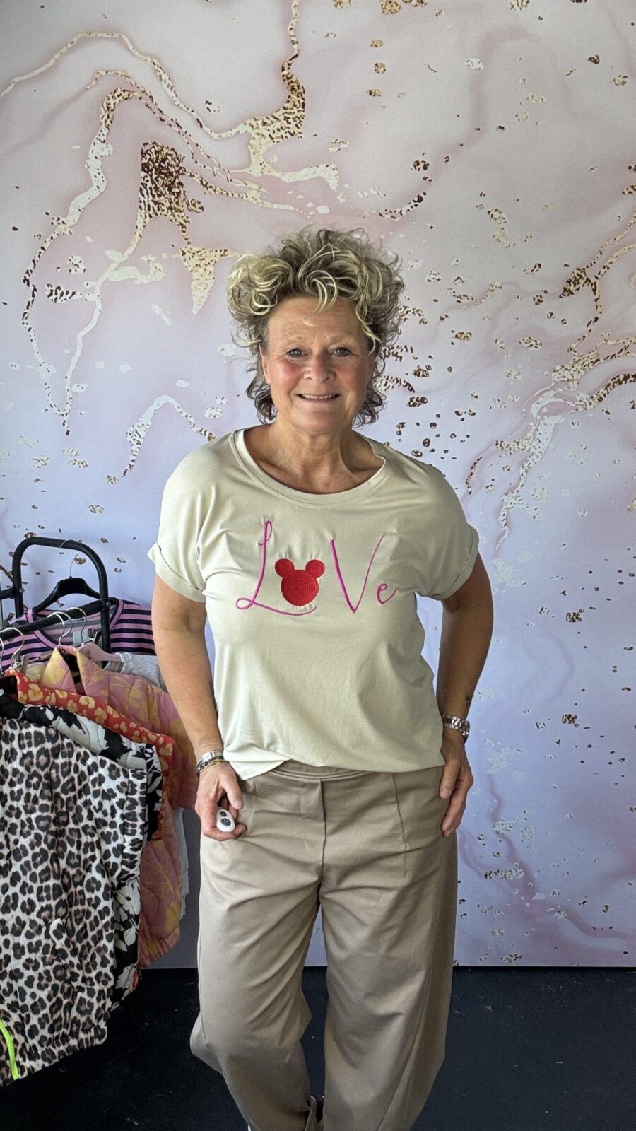 T Shirt LOVE beige