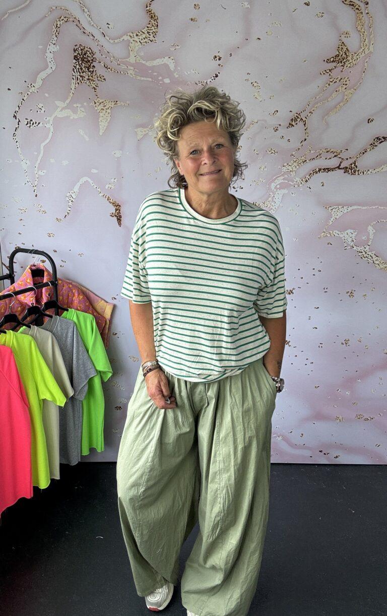 t-shirt Stripe groen