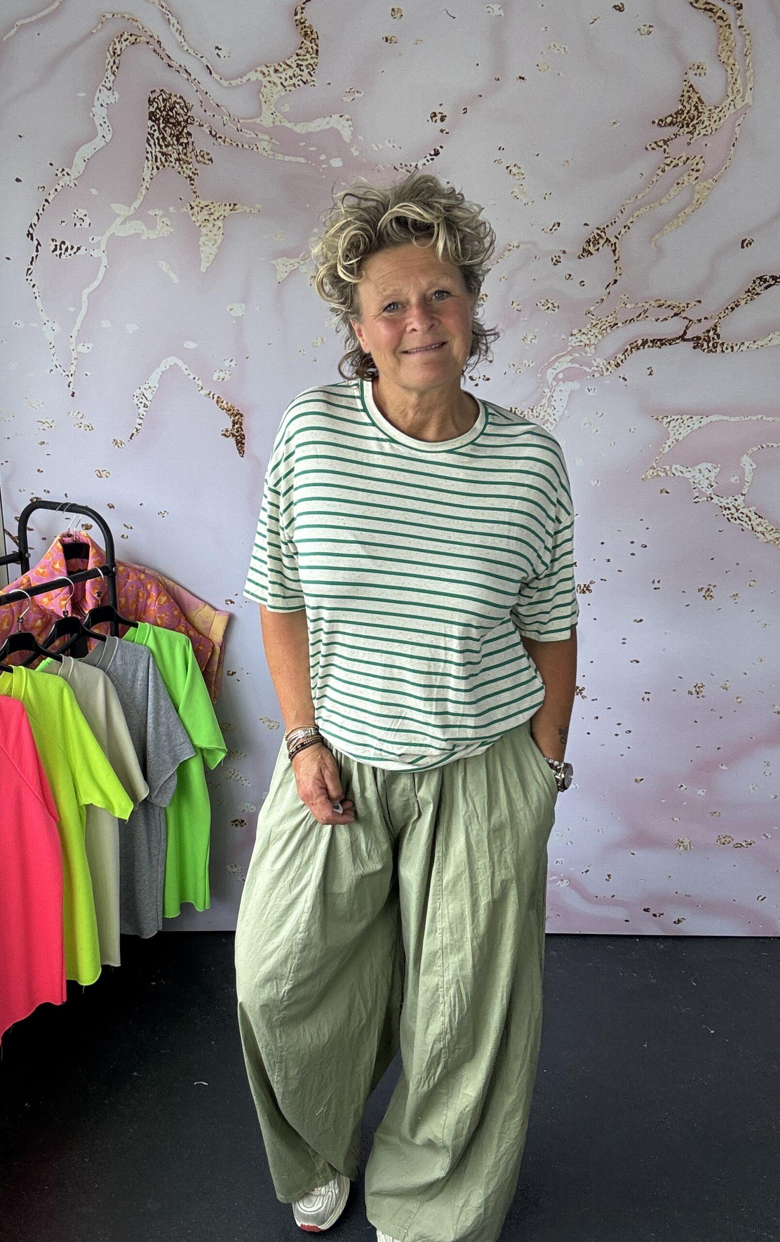 t-shirt Stripe groen