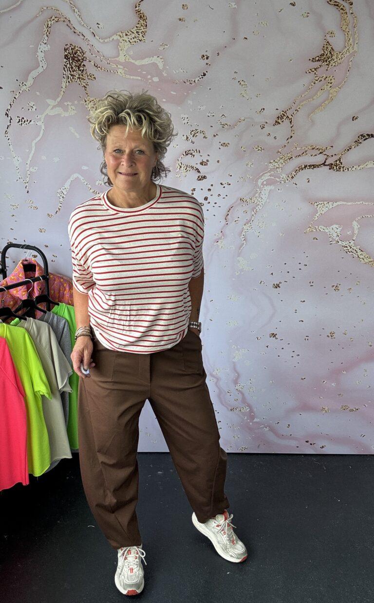 t-shirt Stripe rood