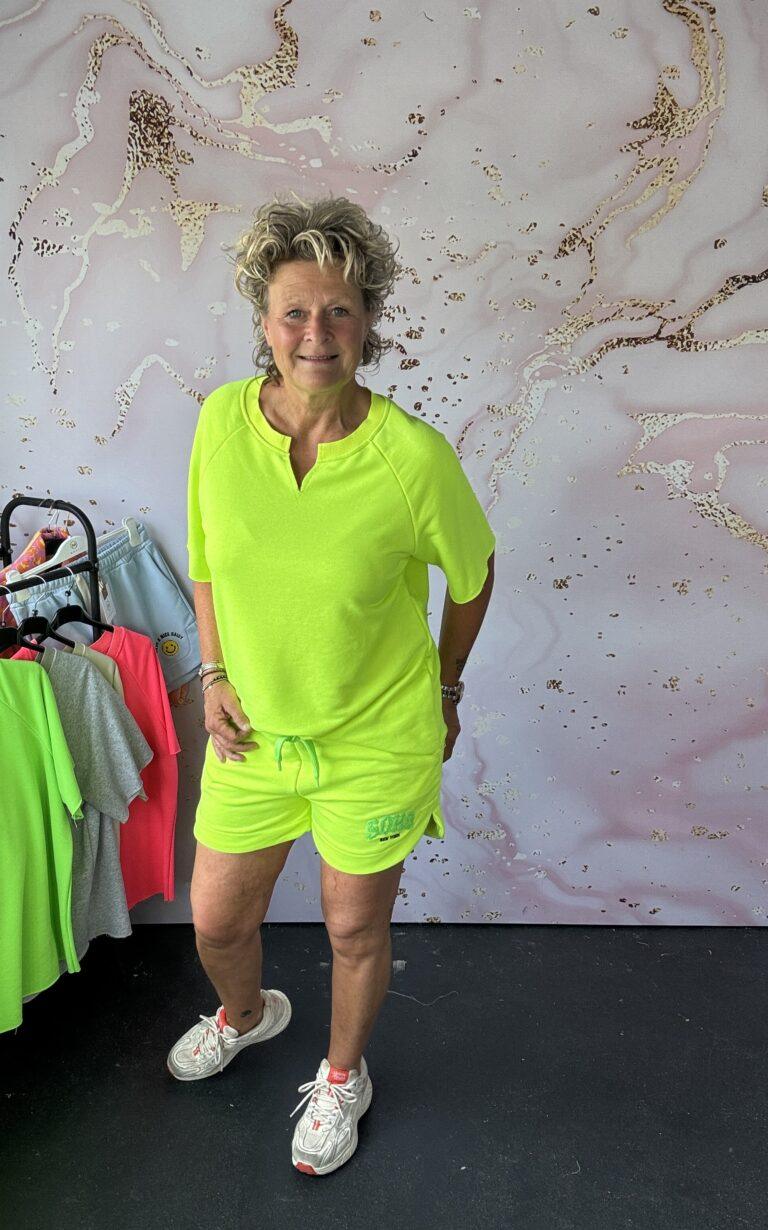 Sweater Valerie neon geel