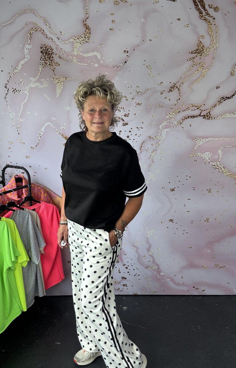 Broek Stip wit/zwart