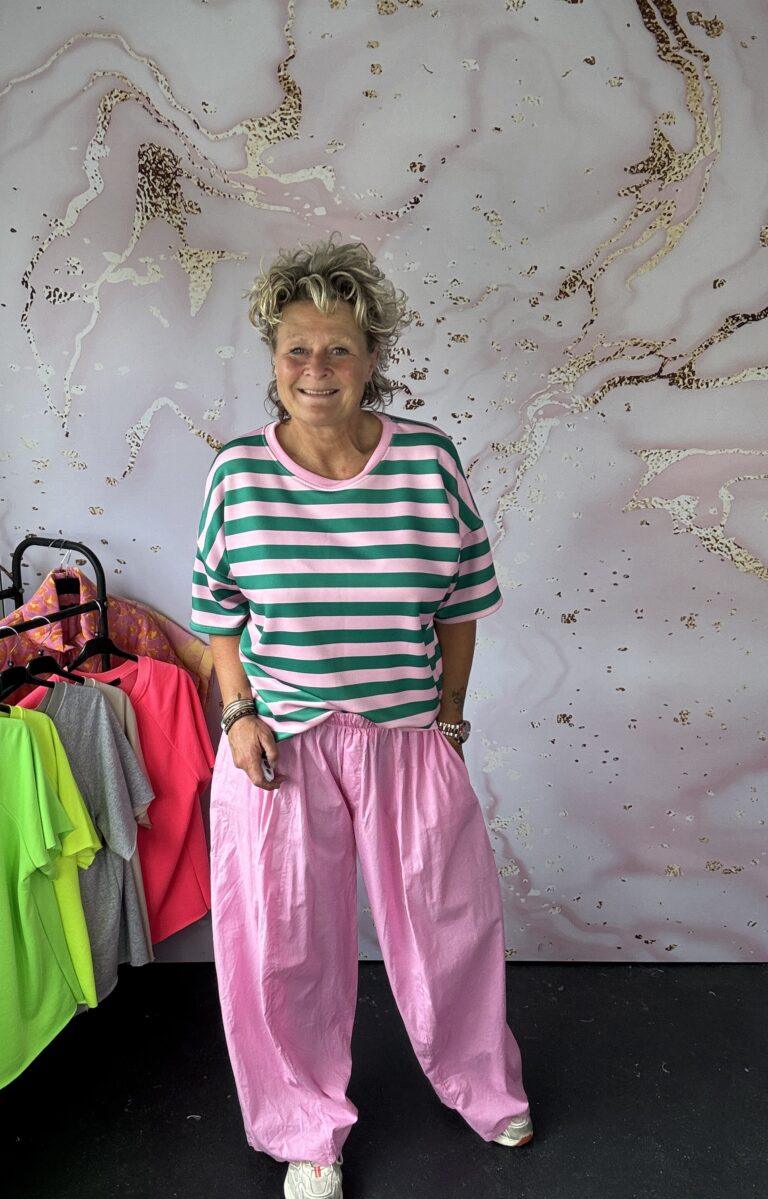 Sweater Luna roze/groen