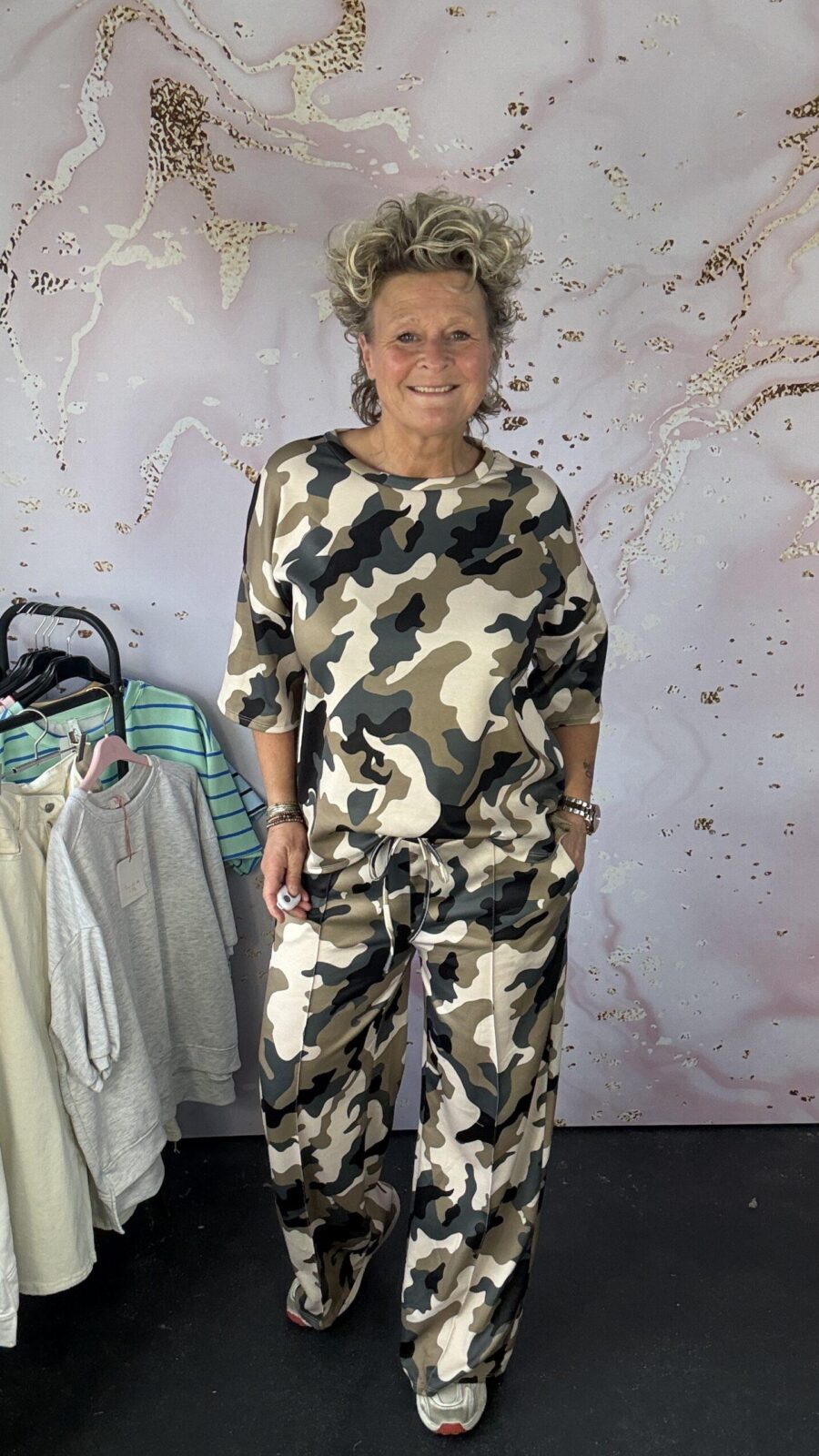 2 delige set Army beige