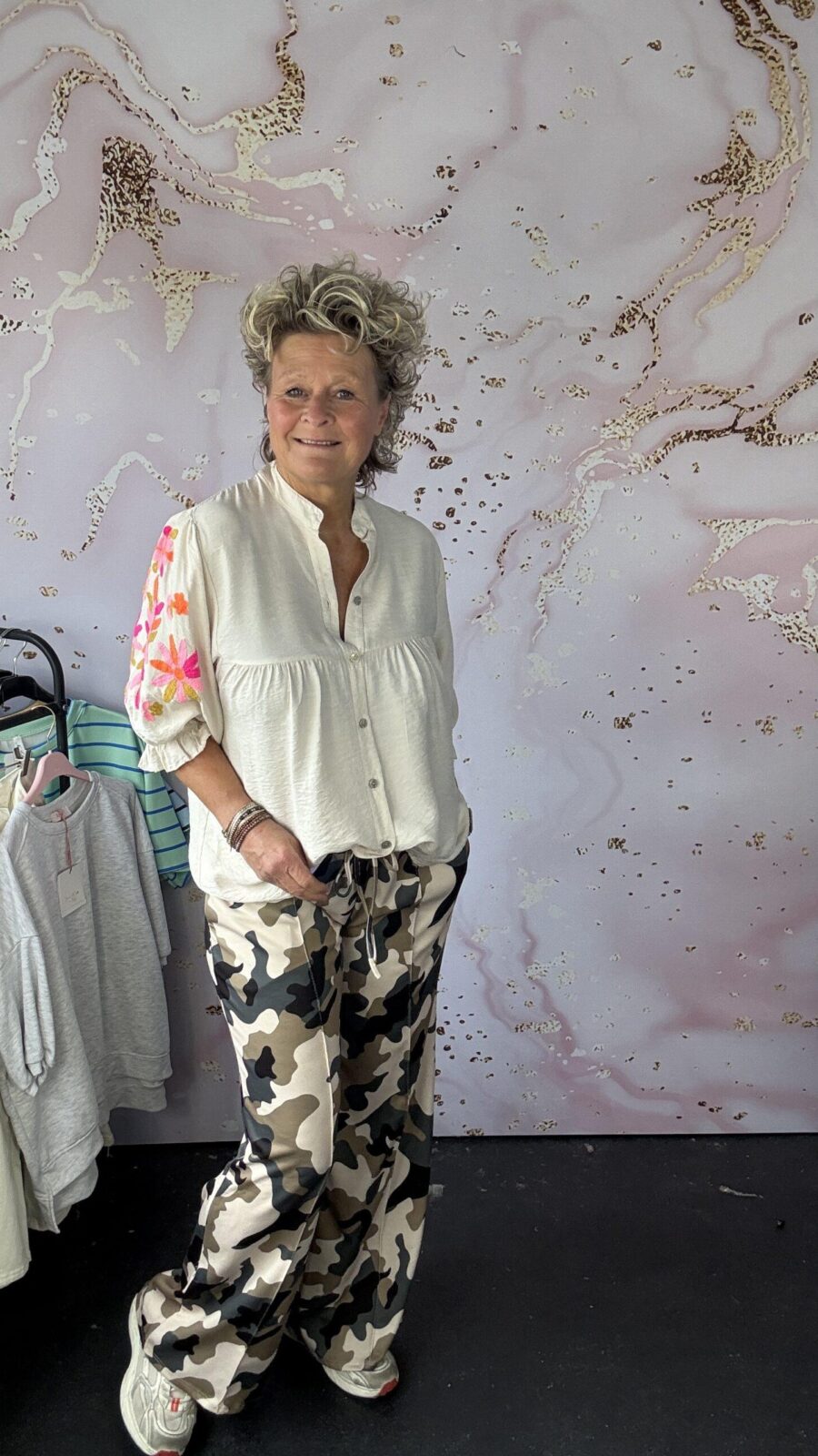 Jogg broek army beige