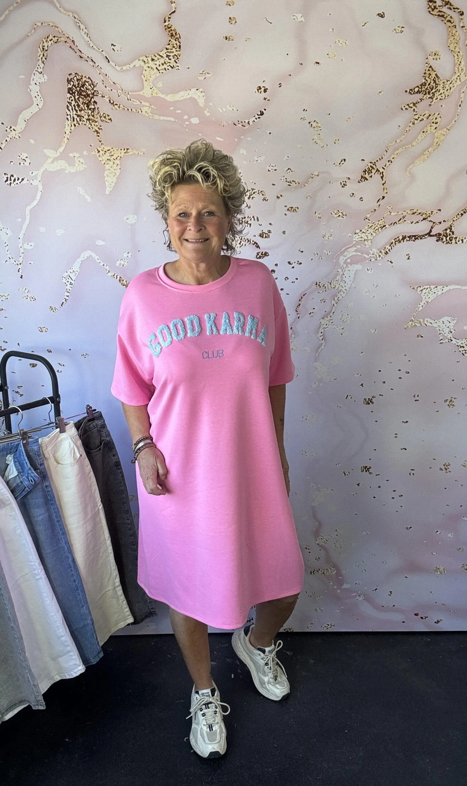 jurk Good karma pink - Afbeelding 2