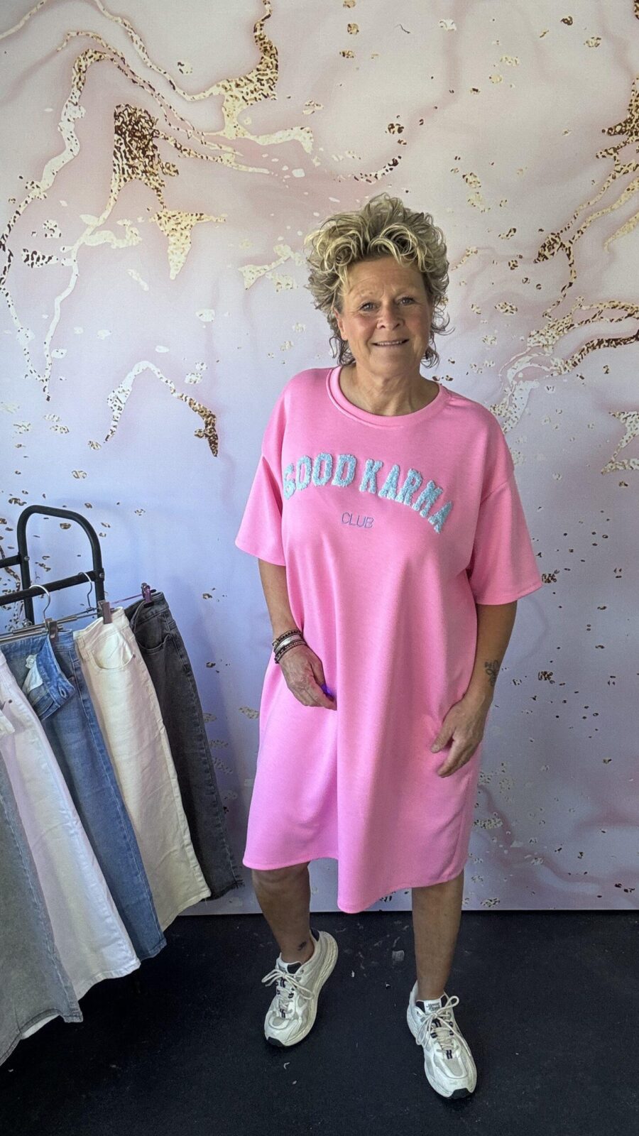 jurk Good karma pink