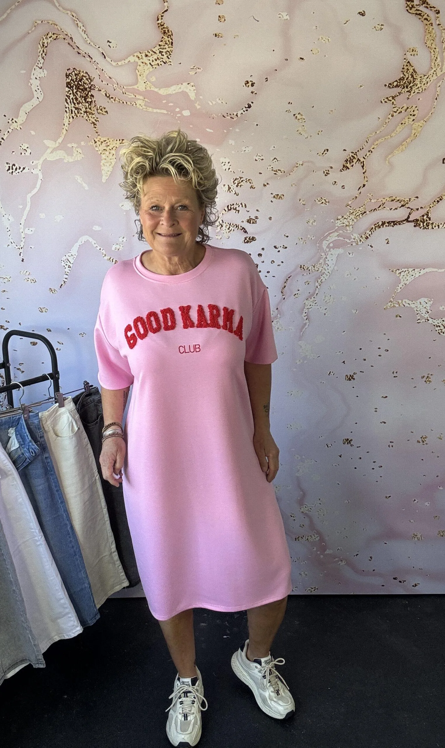 jurk Good karma roze - Afbeelding 2