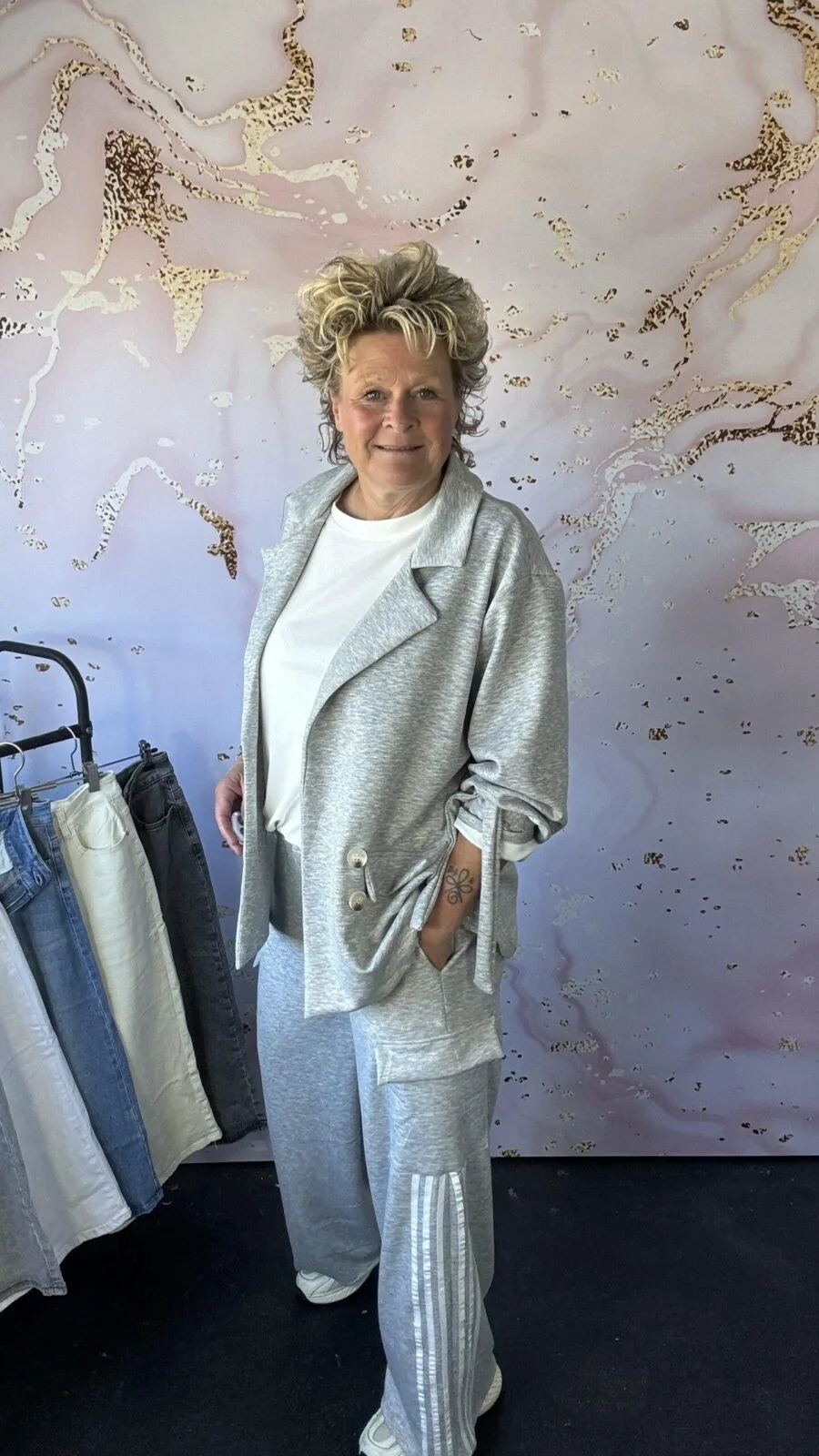 jogg broek Cargo grijs