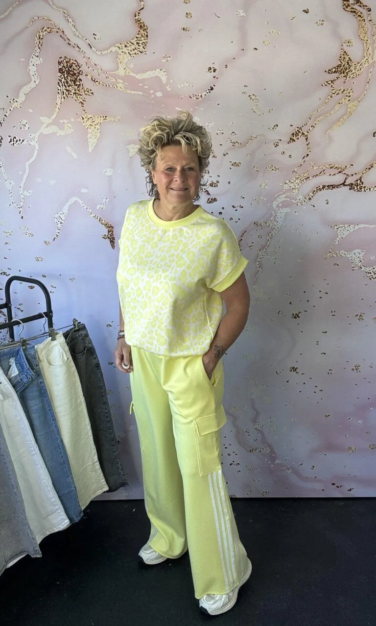jogg broek Cargo geel