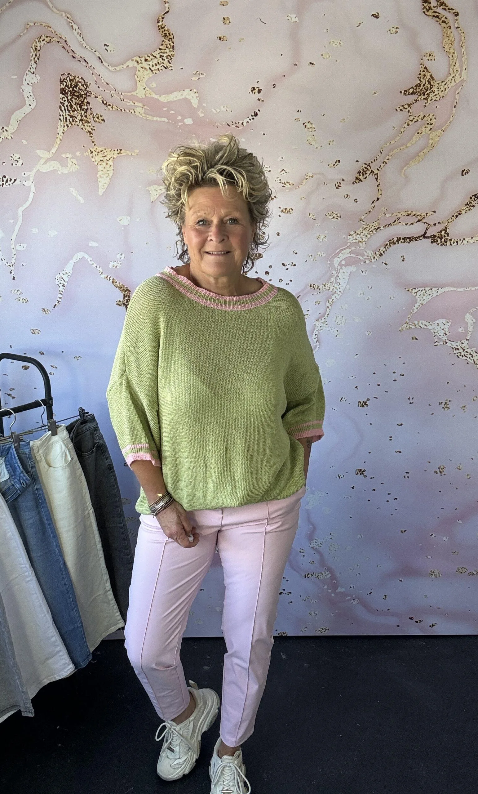 Trui Francis Olive - Afbeelding 2