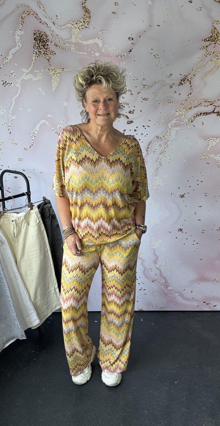 2 delige set Angelica geel