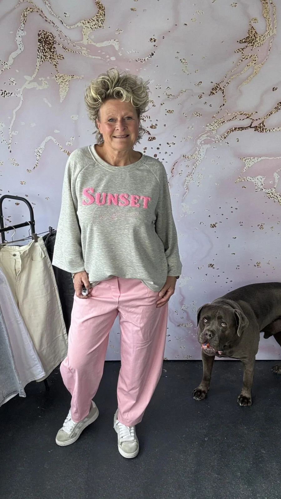 Sweater Sunset grijs