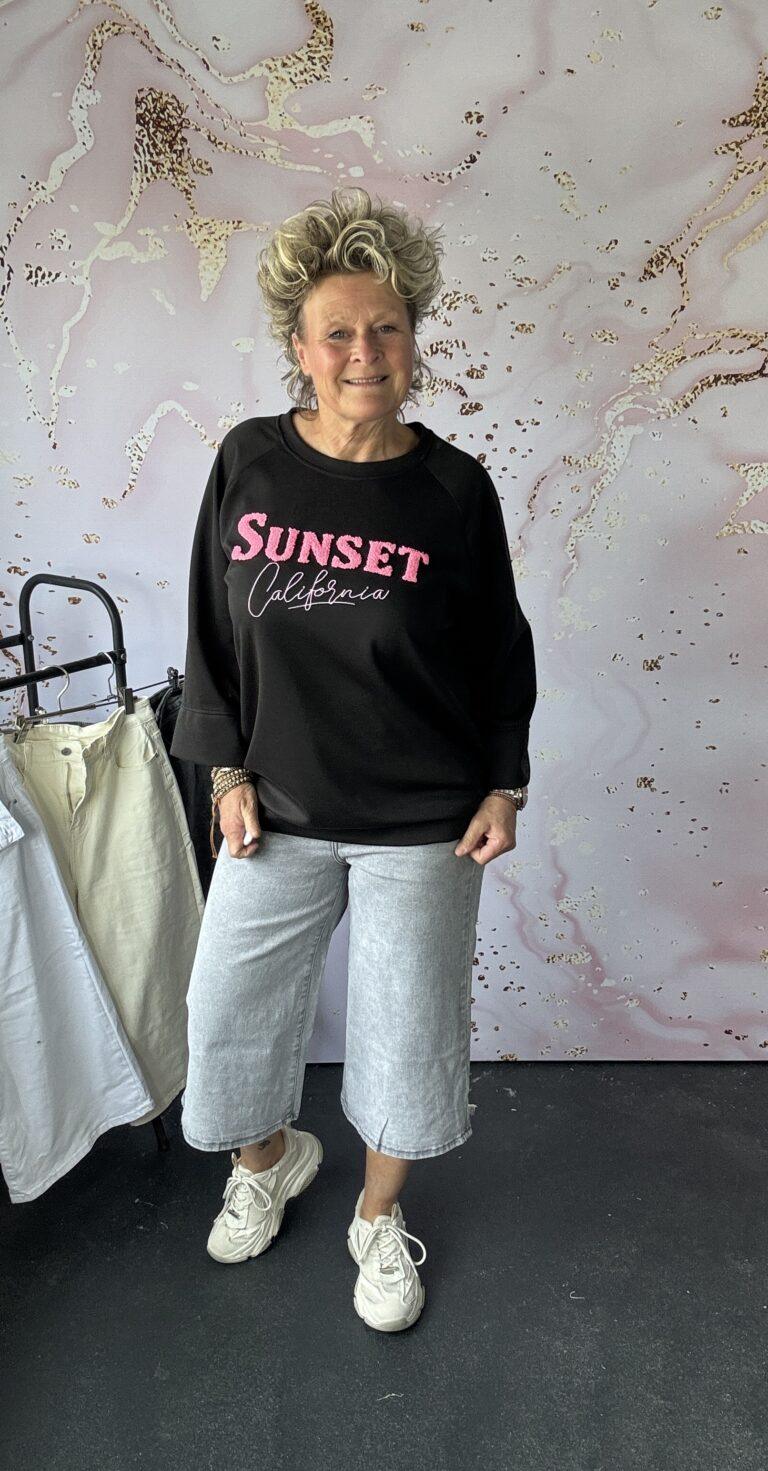 Sweater Sunset zwart