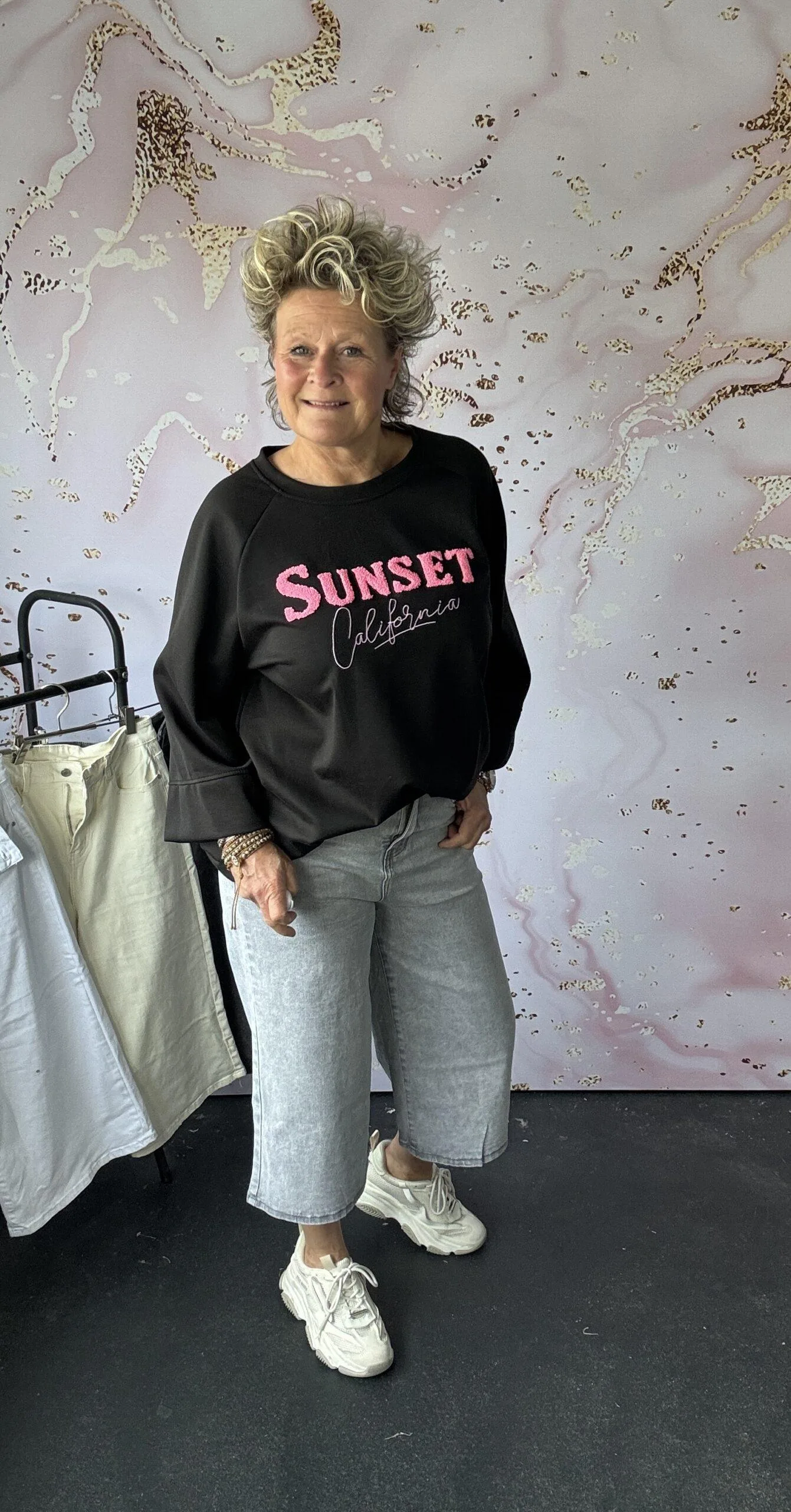 Sweater Sunset zwart - Afbeelding 2