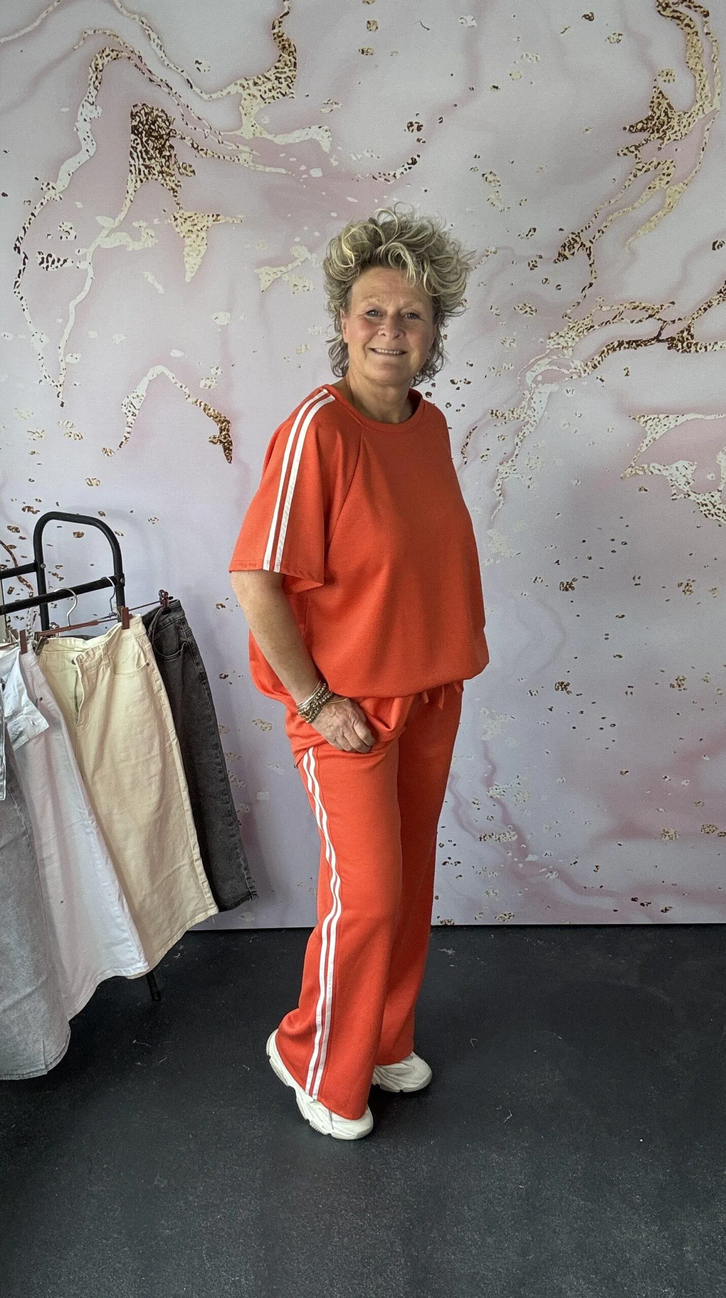 2 delige set Lisanne oranje - Afbeelding 2