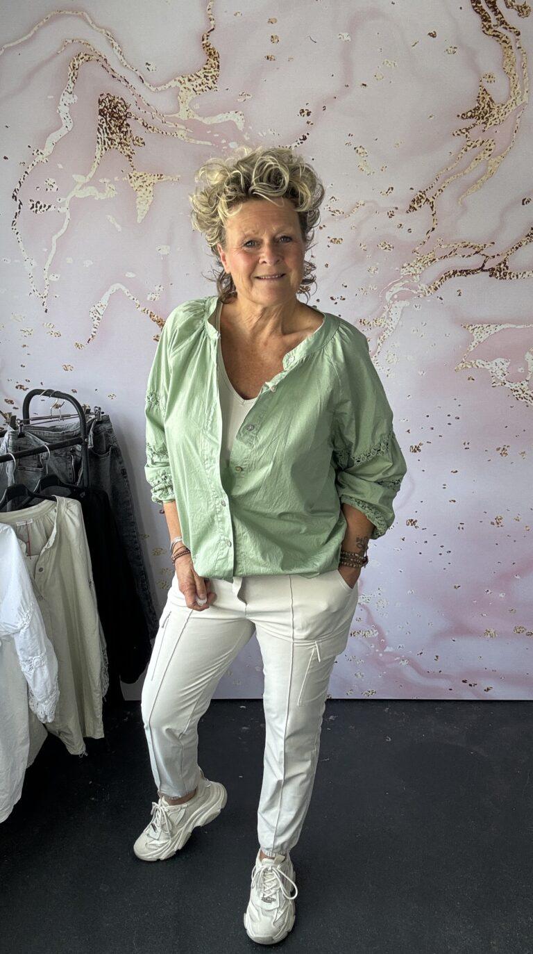 Blouse Roema zeegroen