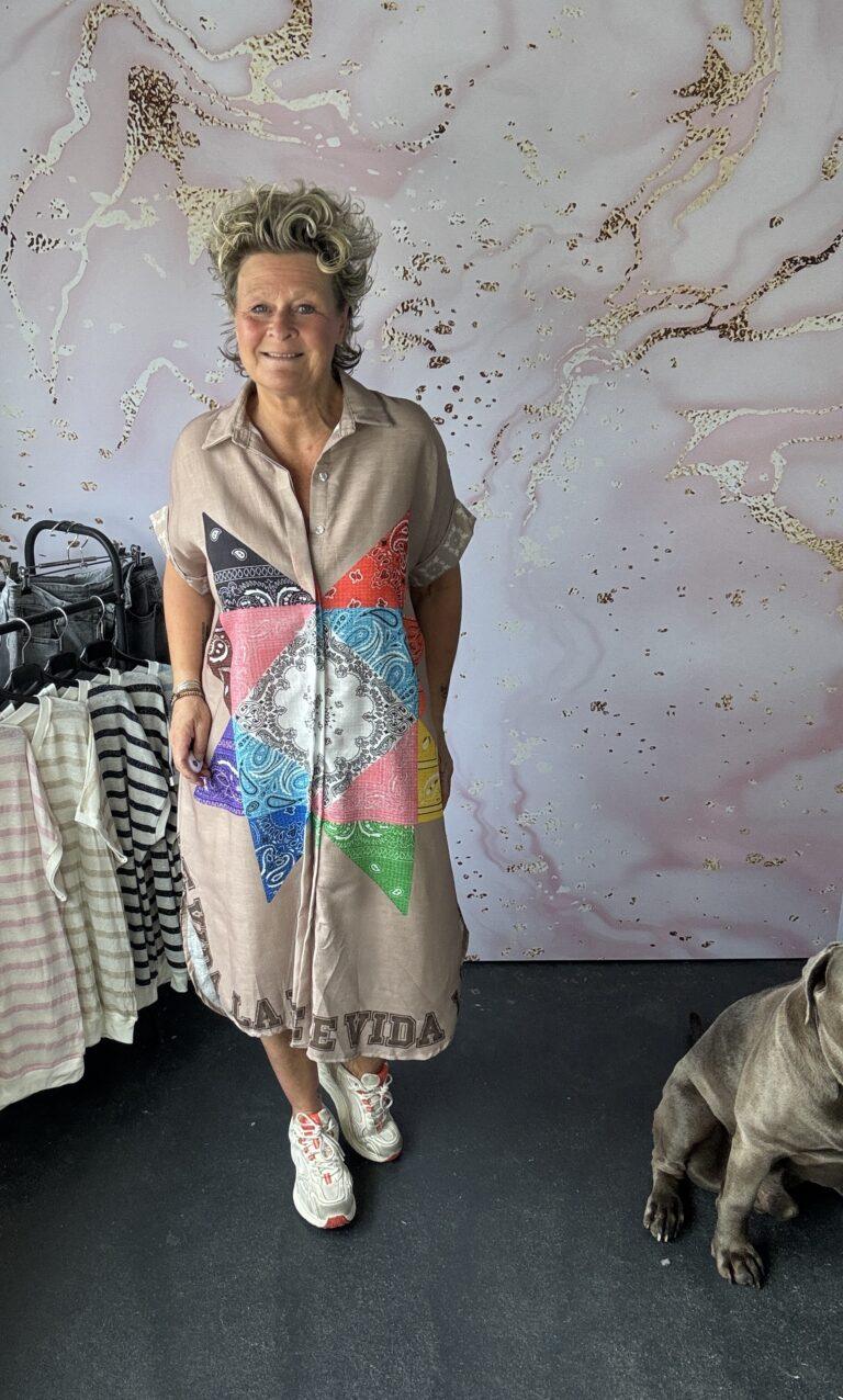 Lange doorknoop Vida Beige