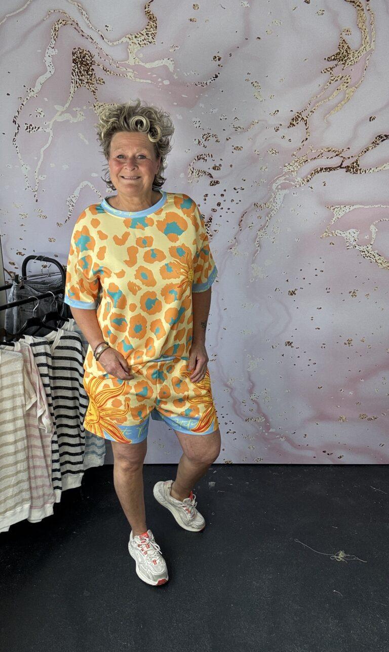 2 delige set Zon geel