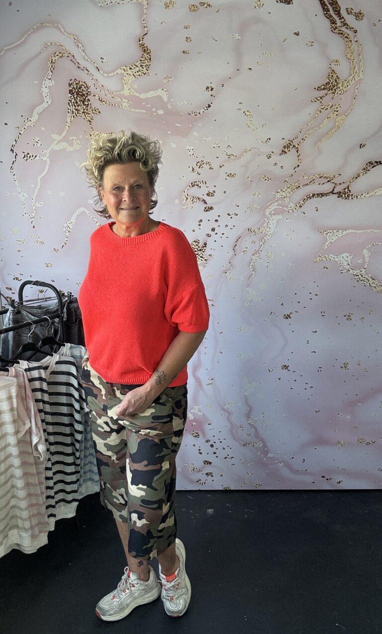 Trui LOVIE koraal