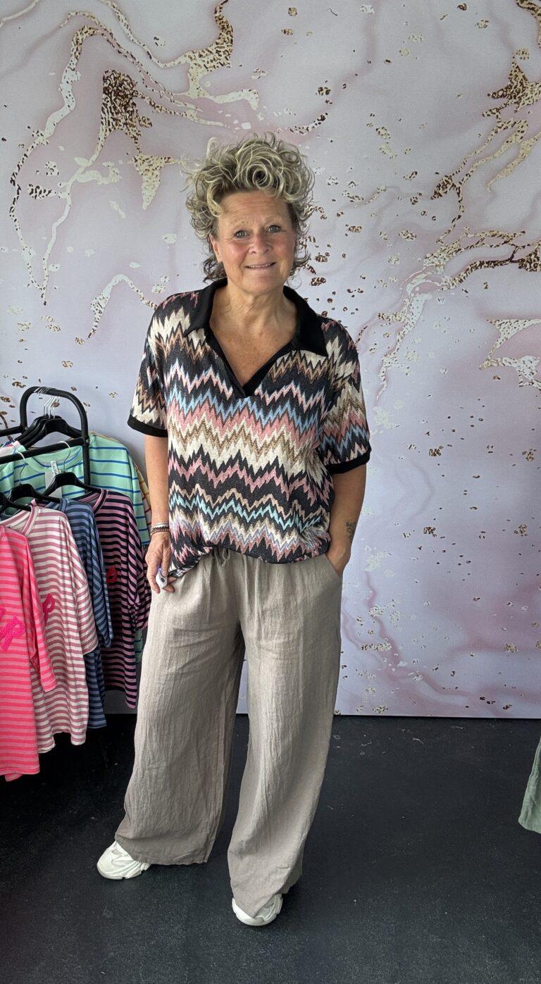polo print zwart