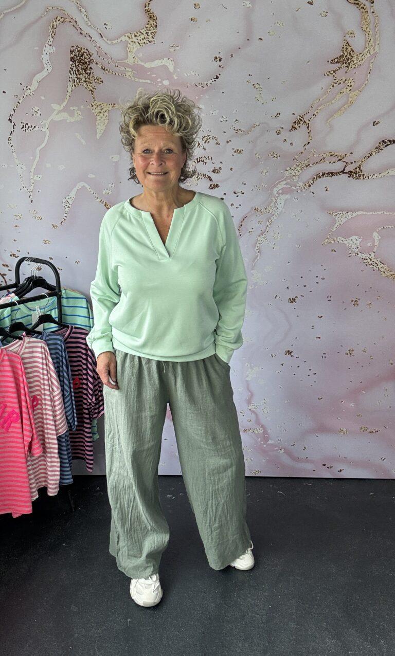 sweater Mooij mint