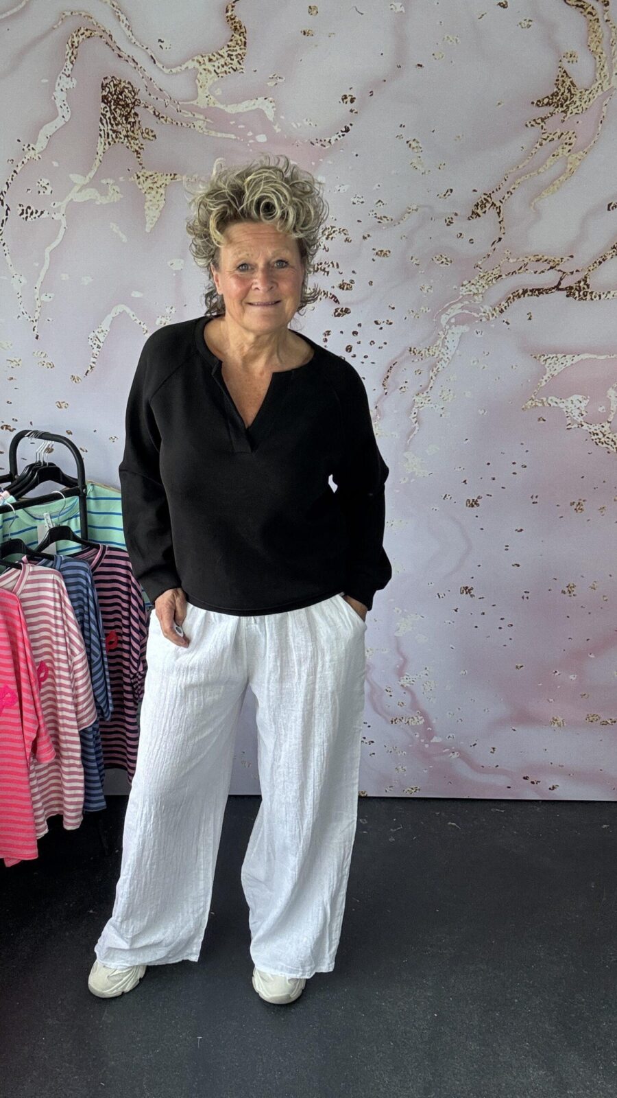 linnen broek wit