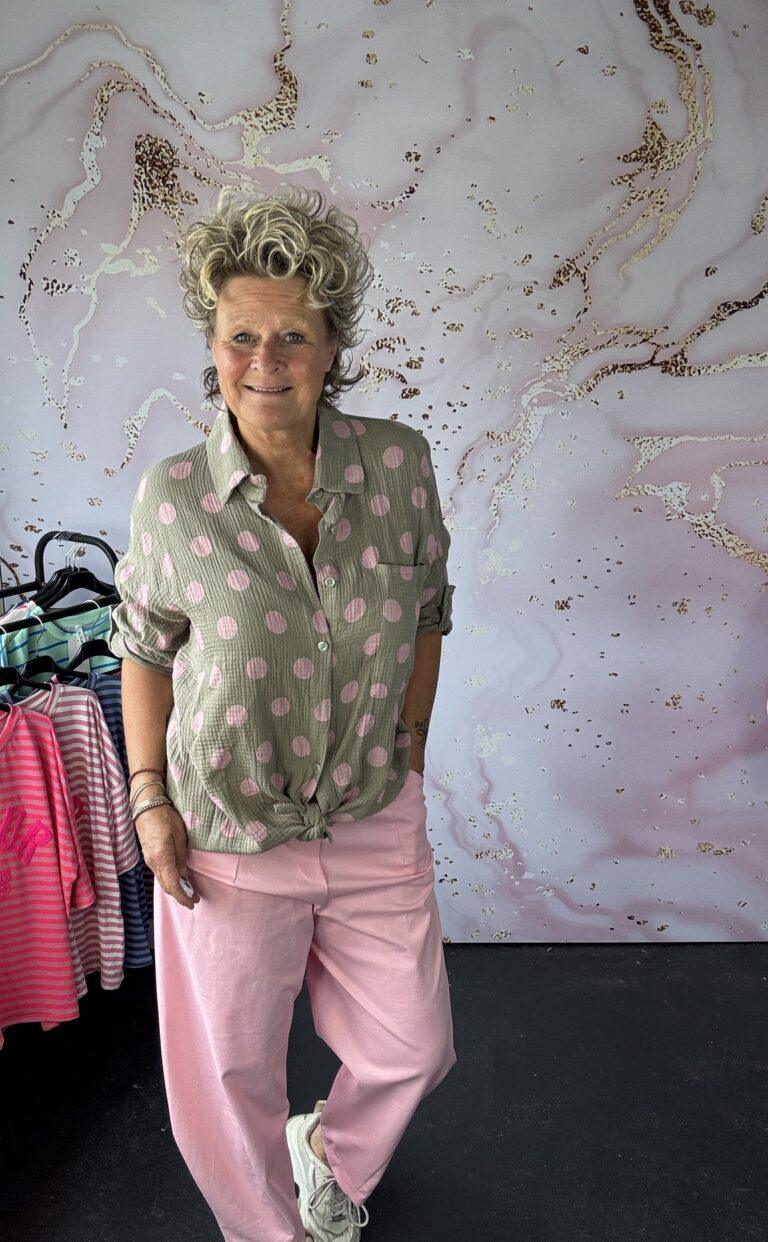 Blouse Dotty taupe