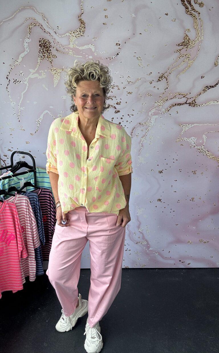 Blouse Dotty geel