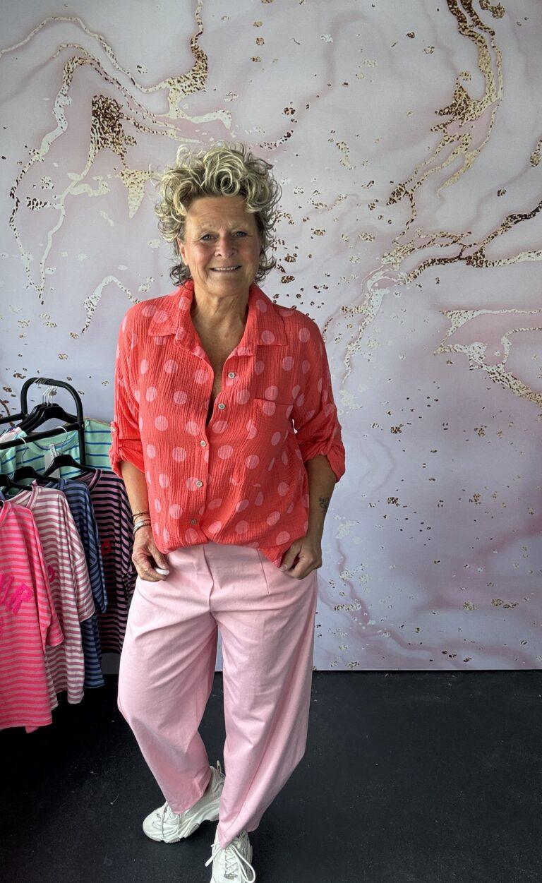 Blouse Dotty koraal
