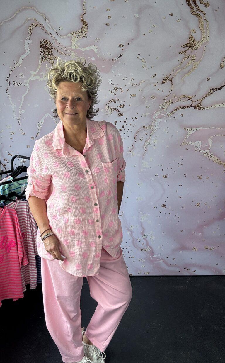 Blouse Dotty roze