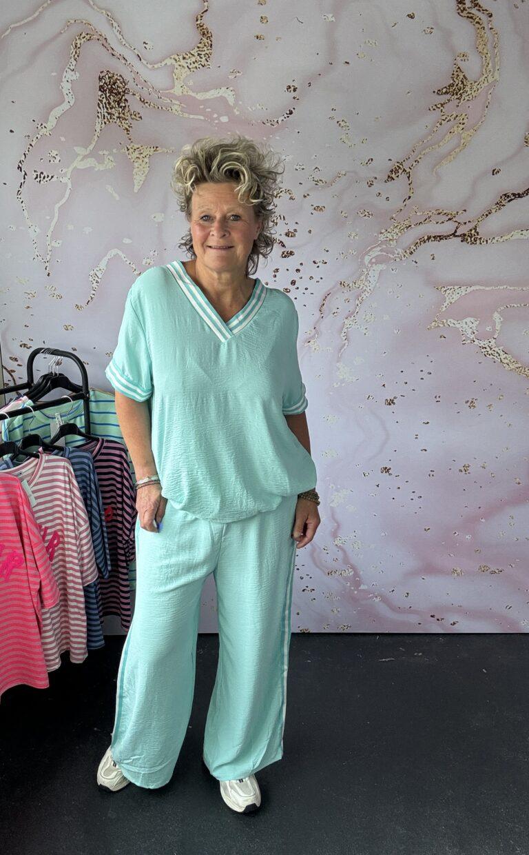 2 delige set Naomi aqua