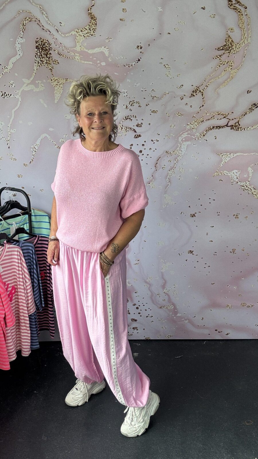 broek Study roze