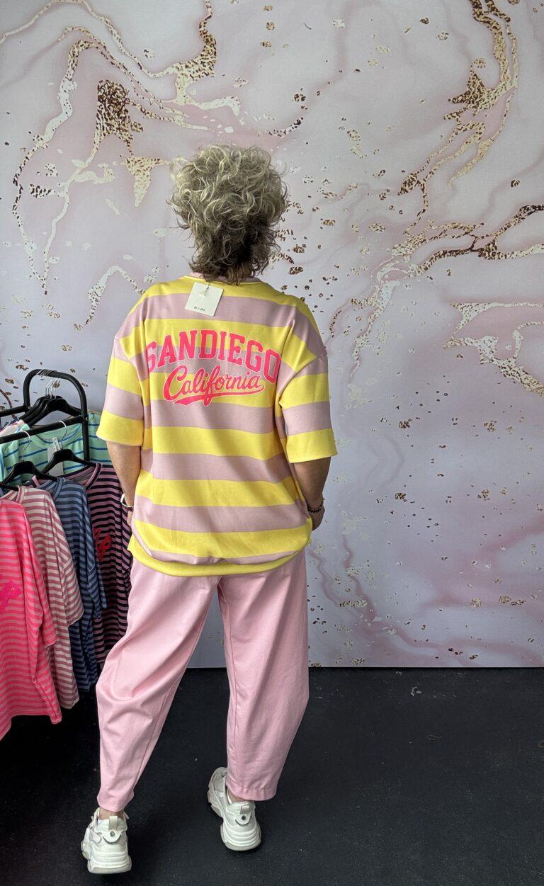 Sweater Californie roze/geel