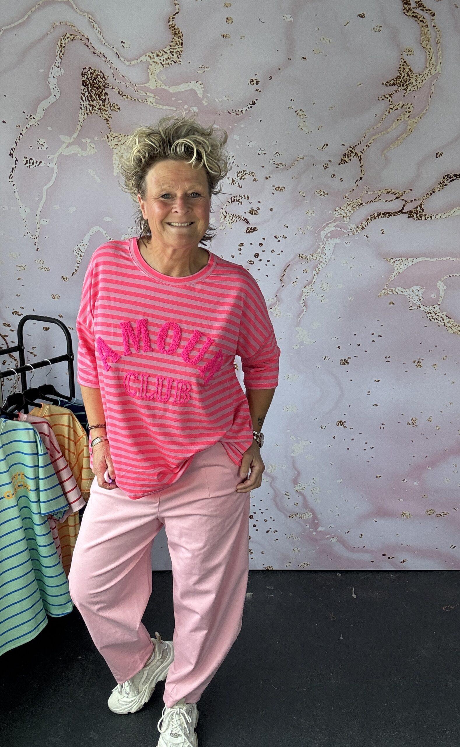 T Shirt AMOUR roze/roze