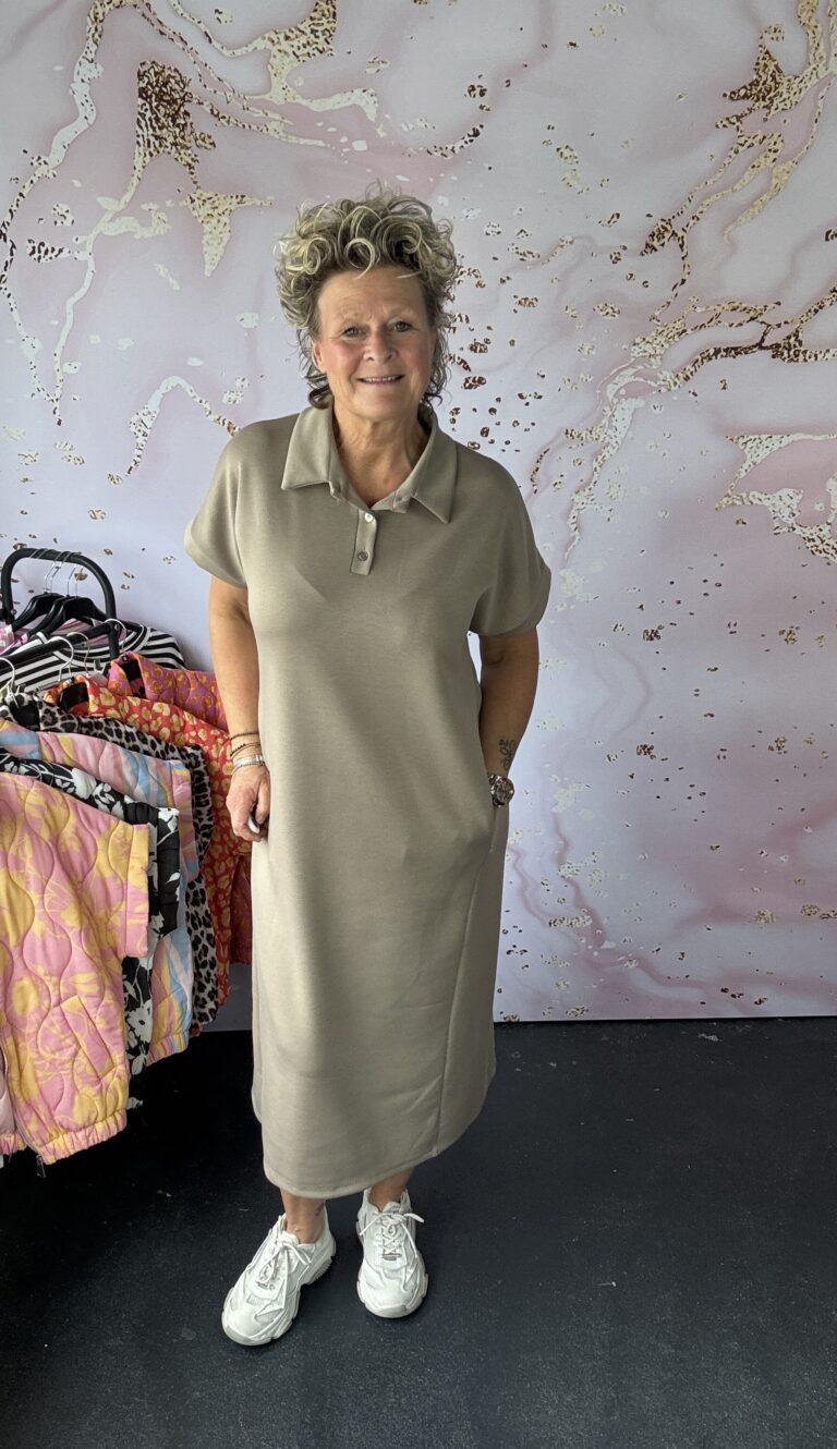 jurk Savielle taupe